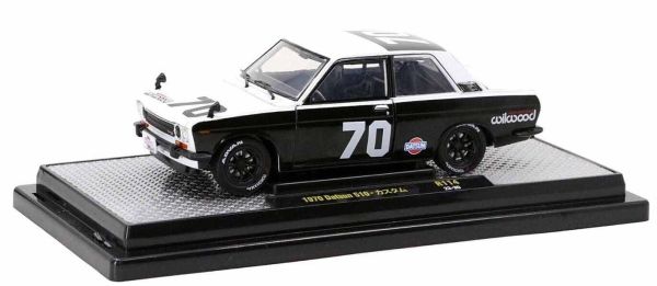 M2M-40300-114B - DATSUN 510 #70 1970 Bianco e nero WILWOOD - 1