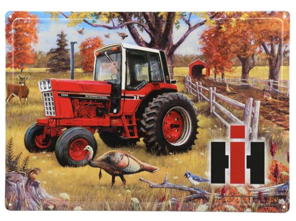 42003 - Cartello in metallo in rilievo INTERNATIONAL 1086 con animali selvatici - 42,5x30,5 cm - 1