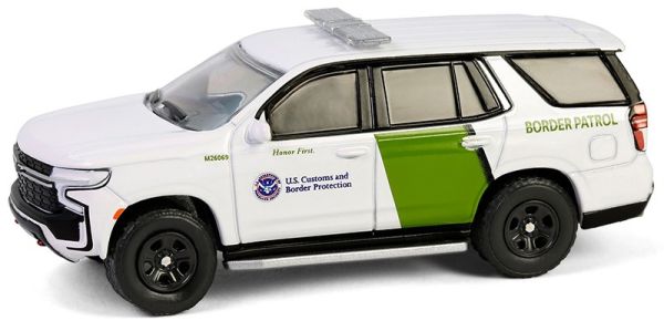 GREEN43035-F - CHEVROLET Tahoe 2023 Servizio doganale degli Stati Uniti della serie HOT PURSUIT in blister - 1
