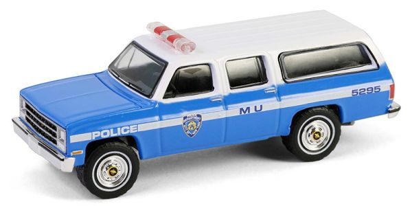 GREEN43040-D - CHEVROLET Suburban K2500 Scottsdale 1990 NYPD della serie HOT PURSUIT in blister - 1