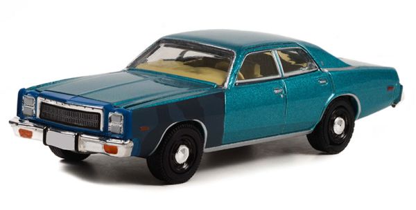 GREEN44960-B - PLYMOUTH fury 1977 della serie televisiva HUNTER sotto blister - 1