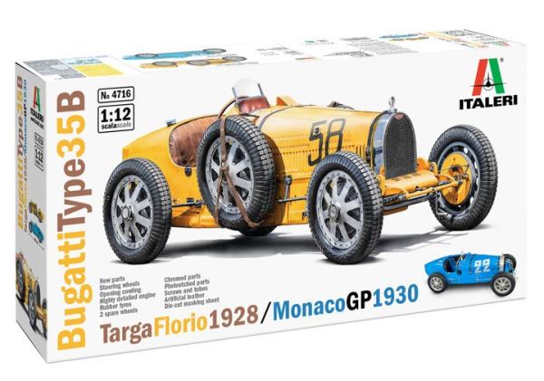 ITA4716 - BUGATTI Type 35B Targe Floria 1928 del GP di Monaco del 1930 Da assemblare e dipingere - 1