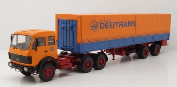 PREMIUM47216 - MERCEDES-BENZ NG 2232 6x4 del 1980 con rimorchio a due assi telonato (DEUTRANS) - 1