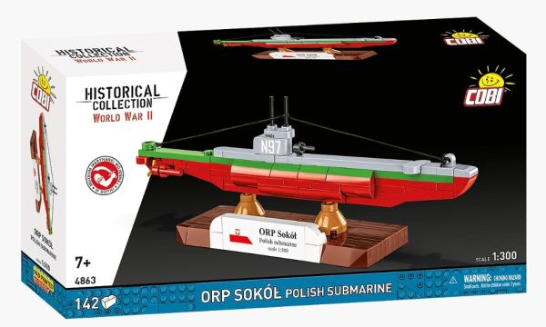COB4863 - Sommergibile polacco ORP Sokol - 142 pezzi - 1