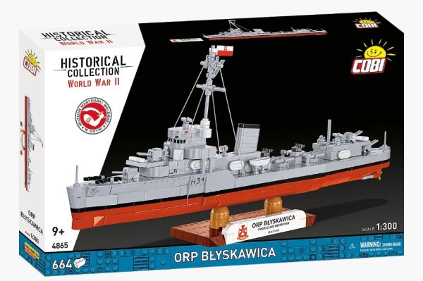 COB4865 - Cacciatorpediniere ORP Blyskawica - 664 pezzi - 1