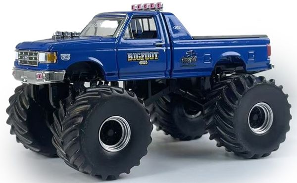 GREEN49160-D - FORD F-350 1990 #4 Monster truck - BIG FOOT della serie KINGS OF CRUNCH in blister - 1