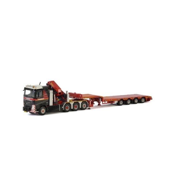 WSI410330 - VOLVO FH4 8x4 con gru di scarico PALFINGER e pianale a 4 assi MAMMOET - 1