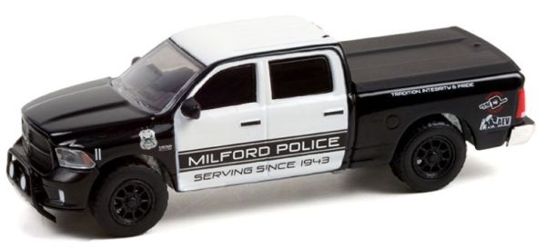 GREEN42980-E - DODGE Ram 1500 2017 Milford Police HOT PURSUIT 40 Series Blister Pack - 1