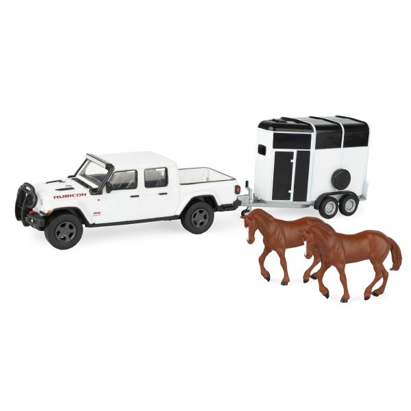 ERT47366 - JEEP Gladiatore Rubicon con furgone e cavalli - 1