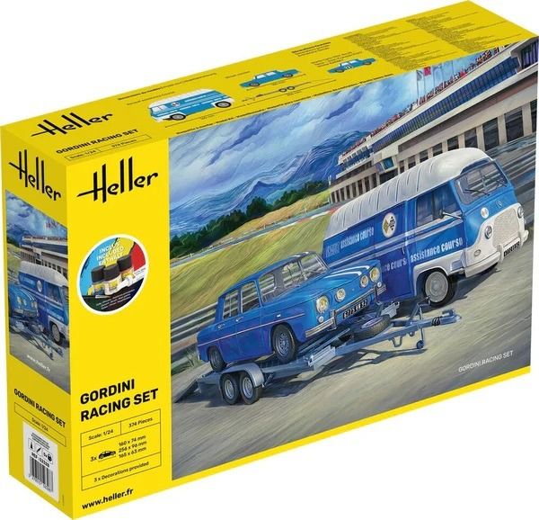HEL52328 - Kit di partenza con vernice e accessori - GORDINI Racing da assemblare - 1