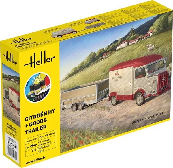 HEL52331 - Kit di avviamento con vernice e accessori - CITROEN HY con rimorchio da montare - 1