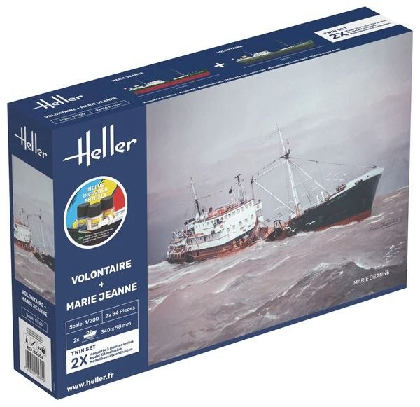 HEL55604 - Kit di partenza con vernice e accessori - Volontario e Marie Jeanne si assemblano in due - 1