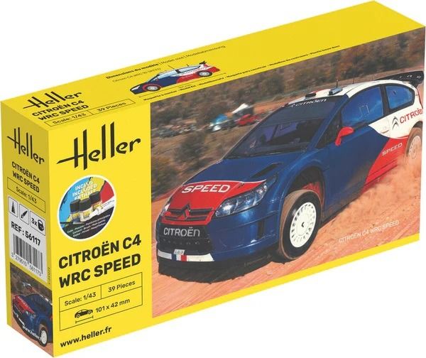 HEL56117 - Kit di avviamento con vernice e accessori - CITROEN C4 WRC Speed da montare - 1