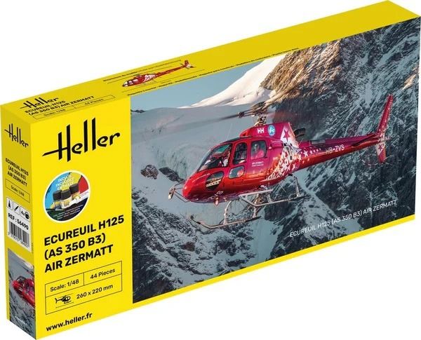 HEL56490 - Kit di avviamento con vernice e accessori - Elicottero ECUREUIL H125 - AS 350 B3 - AIR ZERMATT (necessario il montaggio) - 1