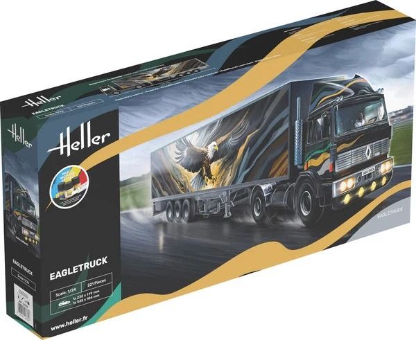 HEL56784 - Kit di avviamento con vernice e accessori - RENAULT G260 4x2 con rimorchio a 3 assi - EAGLETRUCK - 1