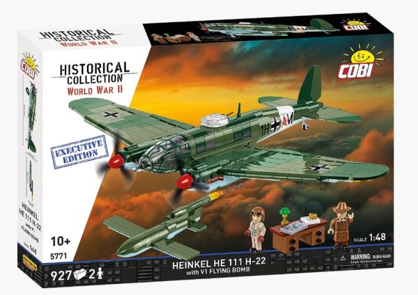 COB5771 - Aereo militare HEINKEL HE111 H-22 con bomba volante V1 - Edizione esclusiva - 927 pezzi - 1