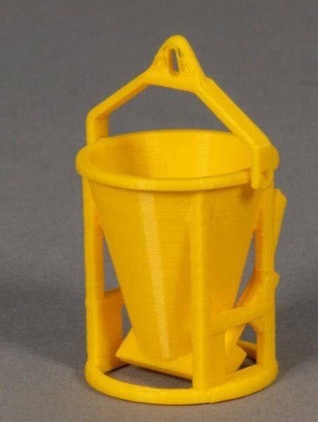 MSM5802/01 - Contenitore rotondo per calcestruzzo – Giallo – L.26,3 x P.27,6 x H.42,3 mm - 1