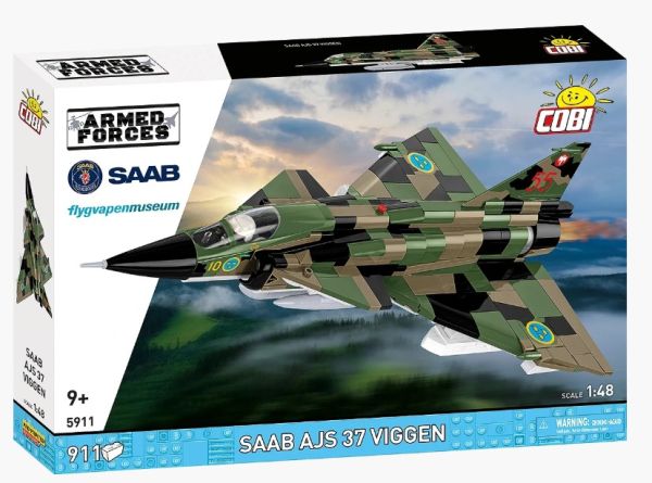 COB5911 - Caccia SAAB AJS 37 Viggen - 911 pezzi - 1