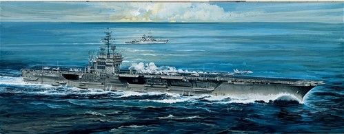 ITA5521 - Barca USS America CV-6614 da verniciare - 1