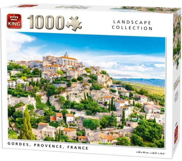 KING55981 - Puzzle 1000 Pezzi Gordes Provenza in Francia - 1