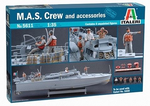 ITA5611 - Barca per equipaggio MAS con accessorio per equipaggio PT Boat - 1