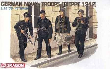 DRA6087 - Truppe navali tedesche - Dieppe 1942 da assemblare e dipingere - 1