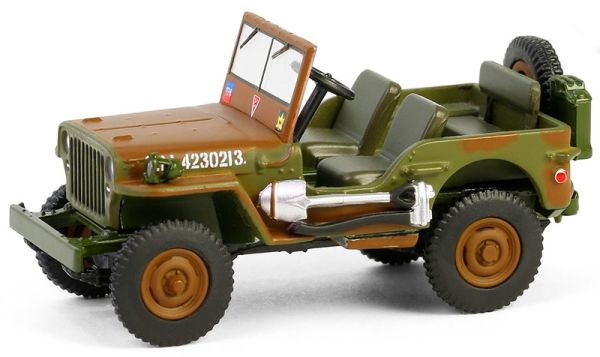 GREEN61050-A - JEEP Willys MB 1942 1° brigata di carri armati canadesi della serie BATAILLON 64 in blister - 1