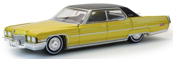 GREEN63080-C - Chevrolet Sedan Deville del 1971, color oro, della serie California Lowriders, ancora nella sua confezione originale. - 1