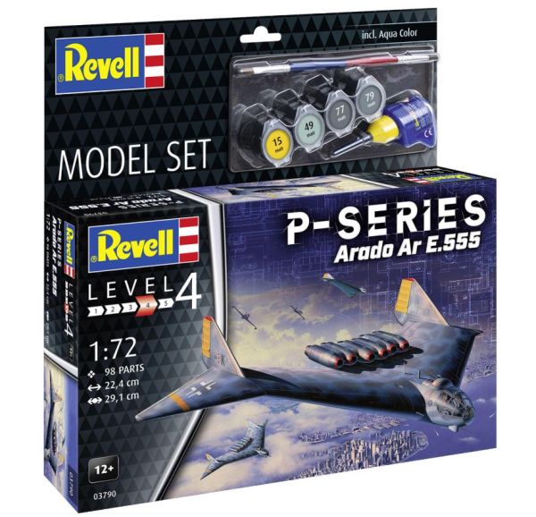 REV63790 - MODEL SET - Aereo da caccia ARADO Ar E.555 - P-Series da assemblare con verniciatura - 1