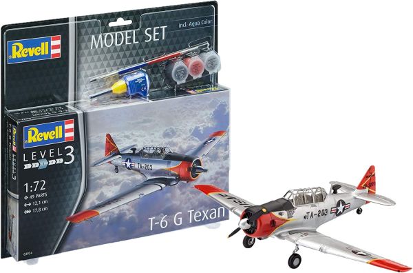 REV63924 - SET DI MODELLI - Aereo T6G Texan con vernici da assemblare - 1