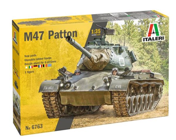 ITA6763 - Carro armato M47 Patton da assemblare e verniciare - 1