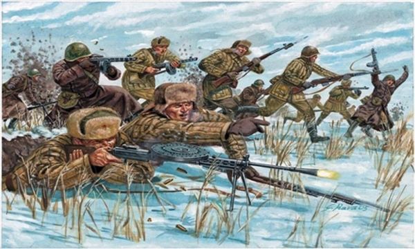 ITA6069 - Fanteria russa – Uniformi invernali verniciabili - 1