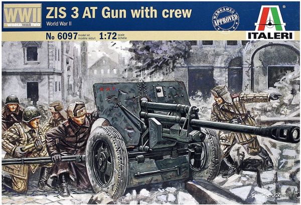ITA6097 - ZIS 3 AT Pistola con minion da assemblare e dipingere - 1