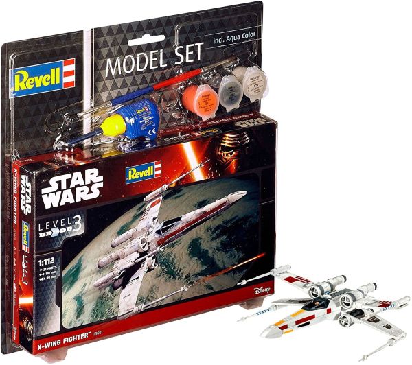 REV63601 - Set di modelli X-wing Fighter STAR WARS con vernice da assemblare - 1