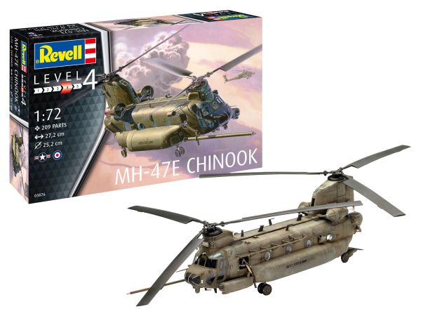 REV63876 - MH-47E Set modello elicottero Chinook con dipinto da assemblare - 1