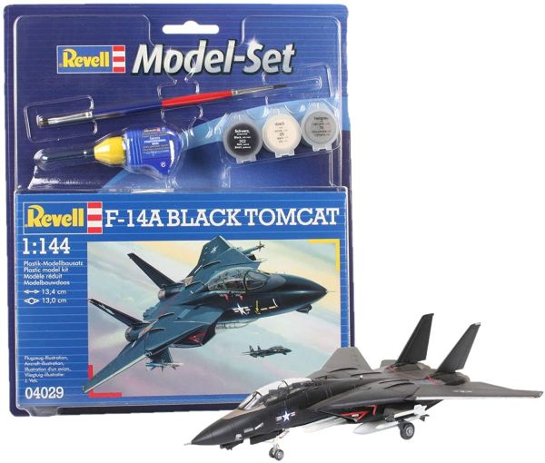 REV64029 - Modellino F-14A Black Tomcat con verniciatura da assemblare - 1
