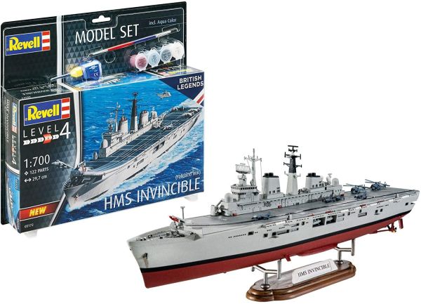REV65172 - Model Set HMS Invincible Falkland War con dipinto da assemblare - 1