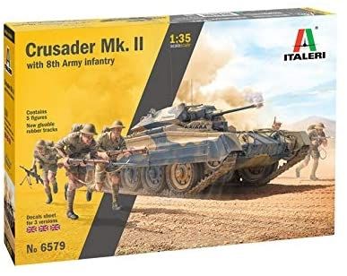 ITA6579 - Crusader Mk.II con l'8a armata di fanteria da assemblare e dipingere - 1