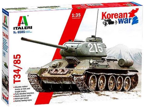 ITA6585 - Carro armato T-34/85 Guerra di Corea da assemblare e dipingere - 1