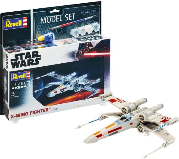 REV66779 - Set modellino X-wing Fighter con verniciatura da assemblare - 1