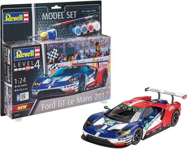 REV67041 - Set modellino FORD GT Le Mans 2017 con verniciatura da montare - 1