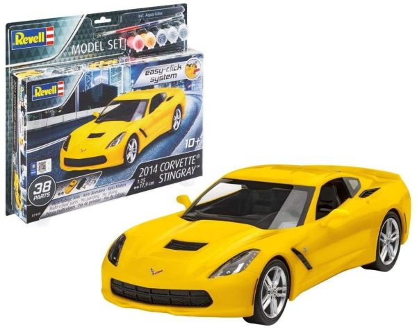 REV67449 - Set modellino CORVETTE Stingray 2014 con verniciatura da assemblare - 1