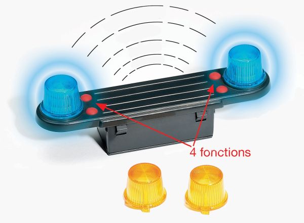 BRU2801 - Faro con effetti sonori per oggetti BRUDER Scala: 1/16 - 1