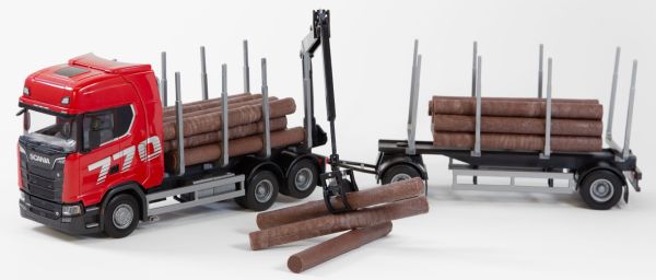 EMEK70775 - SCANIA 770 6x4 autocarro con rimorchio (configurazione 1+1 assi) per il trasporto di legname - 1