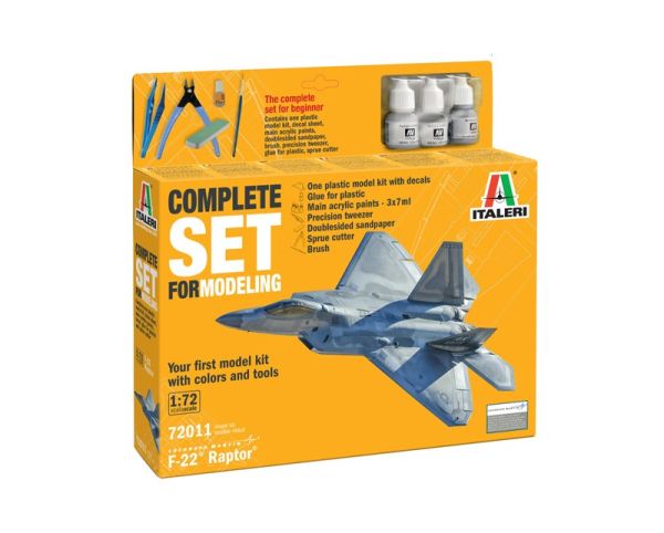 ITA72011 - Model Set RAPTOR F-22 da assemblare con accessori - 1