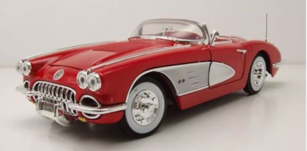 MMX73109ROUGE - CHEVROLET Corvette descapotable 1958 Rojo - 1