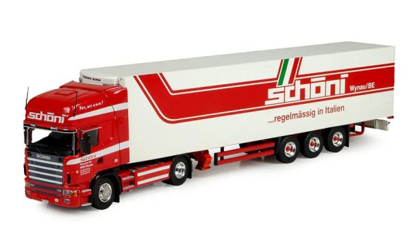 TEK73906 - SCANIA 124 Topline 4x2 con semirimorchio frigorifero a 3 assi SCHONI - 1