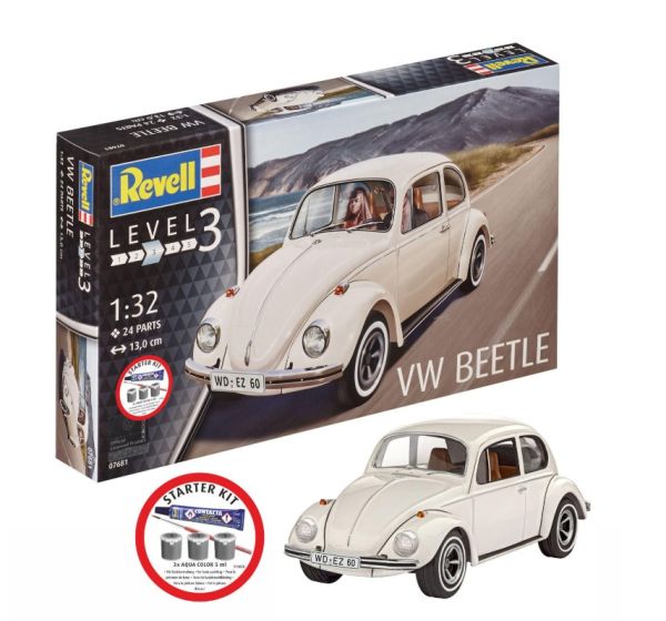 REV77681 - KIT DI AVVIAMENTO - VOLKSWAGEN Maggiolino con vernice da assemblare - 1