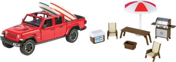 MMAX79722 - Jeep Gladiator Rubicon 2021 rossa con accessori da campeggio - 1