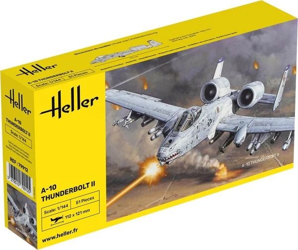 HEL79912 - Kit di montaggio e verniciatura dell'aereo militare FAIRCHILD A-10 Thunderbolt II - 1